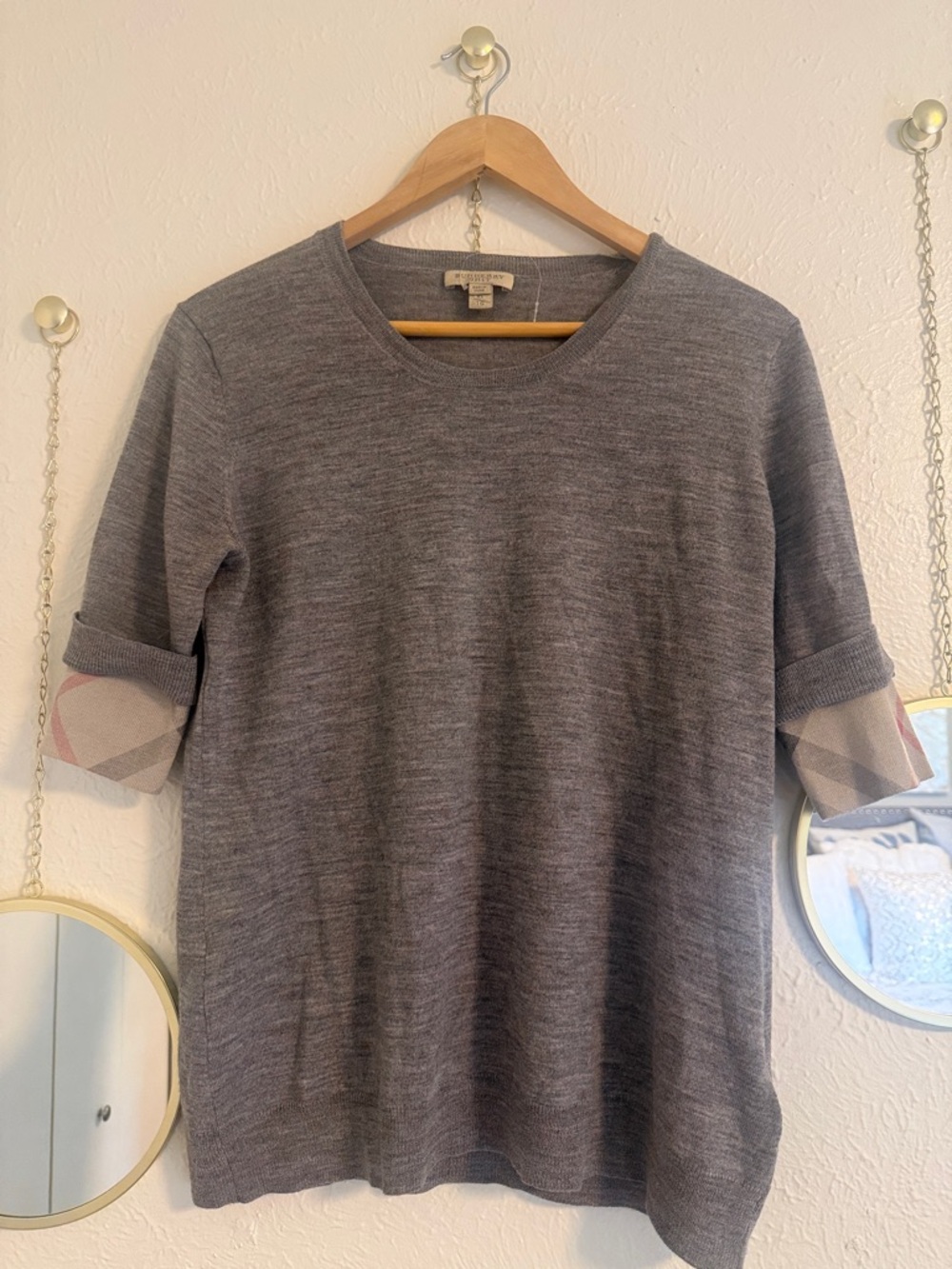 100% merino wool Burberry sweater xl